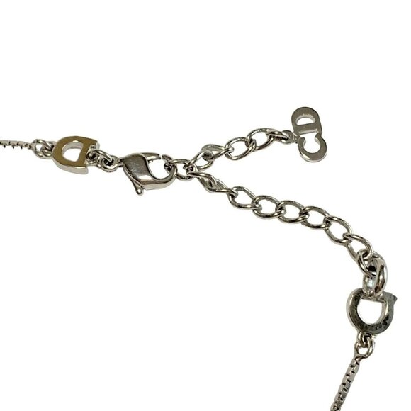 Auth DIOR/ChristianDior Silver Hardware Necklace - Picture 4 of 4